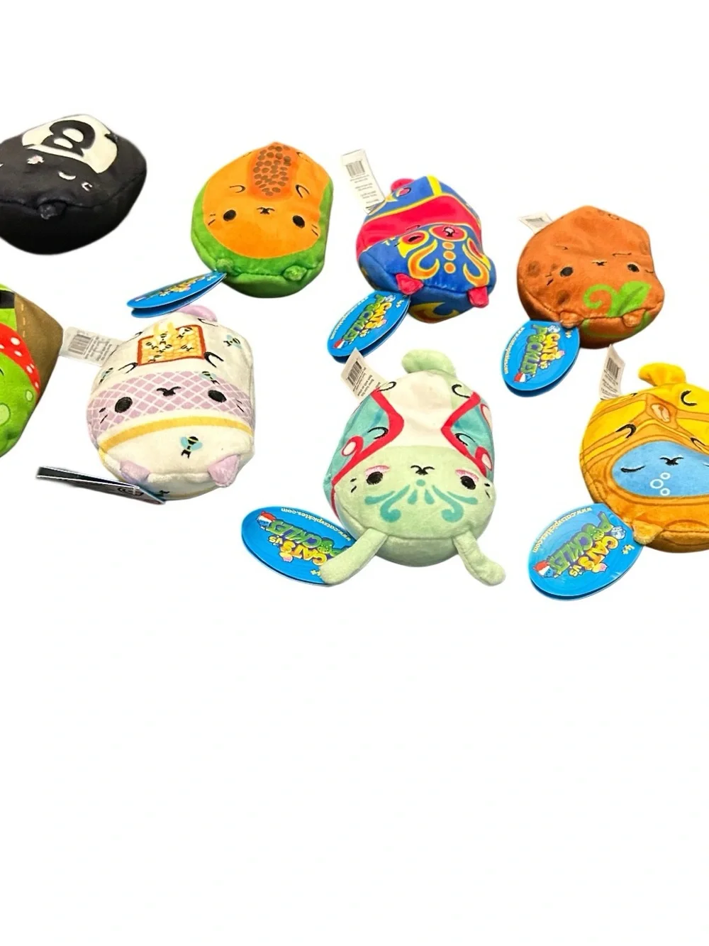 Cats Vs Pickles Bean Bag 4” Plush Toy Set Of 8 Unboxed Mystery Collectibles